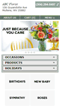 Mobile Screenshot of flowersfromabc.com